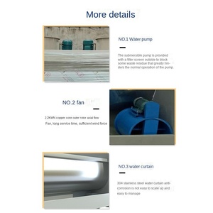 Cabine de peinture multifonctionnelle écologique à rideau d'eau pour purification par brumisation, dépoussiérage et polissage - Product Image 4