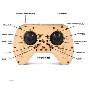 Set Educativo Scientifico Hangda: <span class=keywords><strong>Quadricottero</strong></span> in Legno con Telecomando e Fotografia Aerea, Kit Esperimento di Fisica Fai-da-Te - Product Image 2
