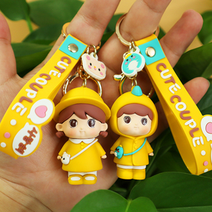 Bán Buôn Tùy Chỉnh Móc Chìa Khóa 3D Mềm Silicone Vòng Chìa Khóa PVC Phim Hoạt Hình Hình Anime Cao Su Keychain Đồ Chơi - Product Image 4