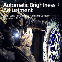 Lampe de poche LED rechargeable à angle de 90 degrés 270 Lumens anti-explosion avec capuchon magnétique Corps en alliage d'aluminium pour les travaux de réparation