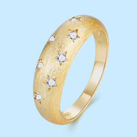 Anneaux en argent sterling S925 pour fête de remise de diplôme, bijoux en moissanite, anneaux de fiançailles pour femme, forme d'étoile, mariage, anneau brillant