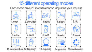 Appareil de physiothérapie portable à 4 canaux Appareil de massage électrique à usage domestique pour soulager les douleurs articulaires Unité des dizaines - Product Image 4