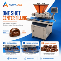 Nouvelle machine multifonctionnelle pour la fabrication de chocolat, déposeur de garniture centralisée à une seule dose, alimentation par prise, garantie 1 an pour un fonctionnement automatique