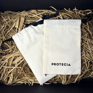 GOTS Certified Customized Recyclable Cotton Jewelry <b>Pouch</b> Gots Certified Cotton <b>Drawstring</b> Bag Small Natural Cotton <b>Pouch</b> - Product Image 5