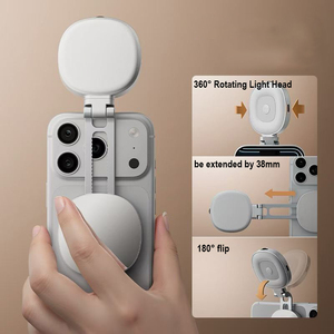 Supporto Magnetico per Luce LED Selfie con Stand Pieghevole ed Estensibile per Telefono, Ideale per Videochiamate e Streaming Live - Product Image 5
