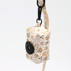 Origineel ontwerp luxe hondenharnasset met halsband & riem, snelkoppeling, bloemenpatroon, polyester materiaal - Product Image 5