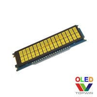 Topwin 2,93 pulgadas 20X2 caracteres tipo azul matriz pasiva pantalla OLED interfaz paralela de 8 bits pantalla OLED