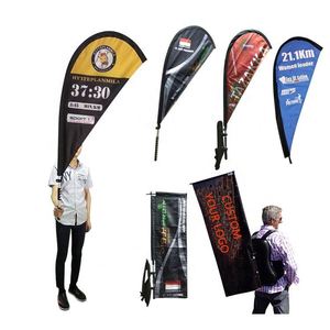 Racing Bike Backpack Flag Banners Multi - Functional Moving Backpack Flag Moving Outdoor Display Backpack Flag - Product Image 1