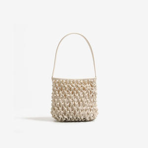 Nouveau sac cabas en paille tressé décontracté pour femme, collection été 2025, fait main avec fermeture à rabat, idéal pour la plage et les vacances décontractées - Product Image 1