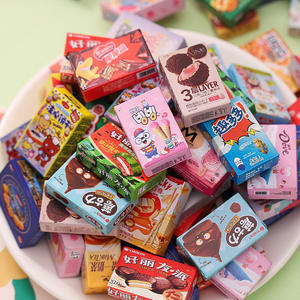 <span class=keywords><strong>Maison</strong></span> de jeu alimentaire DIY pour enfants avec mini-machine à poupées et accessoires de bijoux, boîte à collation en bois de simulation, magasin de proximité - Product Image 2