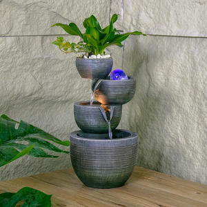 Ornements d'eau en circulation de style européen Micro-paysage Salon <span class=keywords><strong>Entrée</strong></span> Fontaine intérieure Boule de transfert Décoration de la maison - Product Image 1