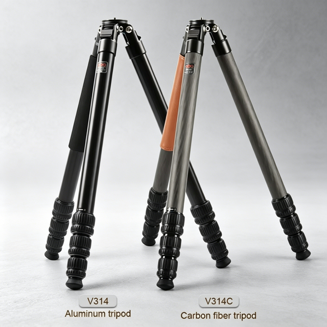 Professional Carbon Fiber Camera Pan Head Stand Tripod