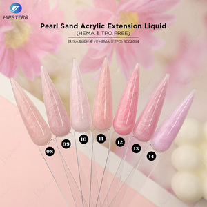 HEMA & TPO FREE Gel Acrylique Liquide BIAB en Bouteille pour Extension d'Ongles, Effet Sable Perlé, Étiquette Privée, Gel Acrylique Nude Pailleté pour Ongles - Product Image 1