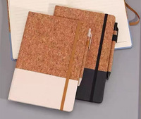 Cahier de notes A5 de haute qualité avec bande élastique Journal en liège écologique avec logo personnalisé