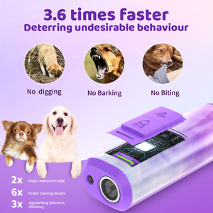 Dispositif <span class=keywords><strong>anti</strong></span>-<span class=keywords><strong>aboiement</strong></span> ultrasonique rechargeable longue portée avec une autonomie de plus de 20 heures pour l'entraînement <span class=keywords><strong>anti</strong></span>-<span class=keywords><strong>aboiement</strong></span> - Product Image 6
