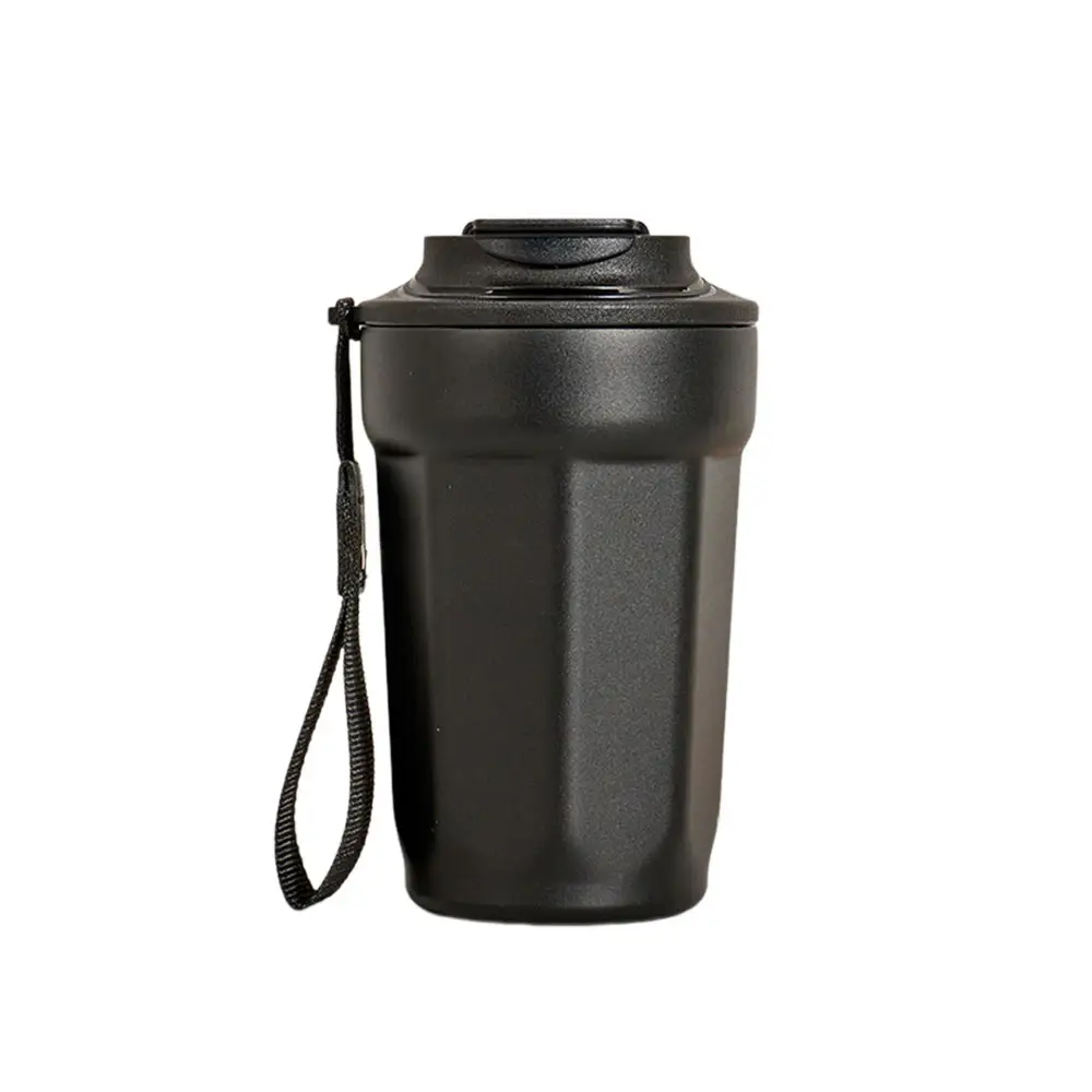 Trendy Stainless Steel Coffee Cup Vacuum Insulated Double Walled Office Coffee Tumbler with 2 in 1 Drinking lid