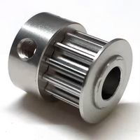 Poulie de distribution GT2 personnalisée 20T, alésage 6mm, largeur de courroie 9mm, usinée CNC, anodisée transparente, faible bruit, accessoires pour imprimante 3D, ODM OEM