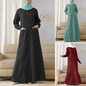 Women Ramadan Muslim <strong>Caftan</strong> Marocain Long Robe Abaya Dubai Turkey Hijab Dress Vestido De <strong>Mujer</strong> Plus Size - Product Image 2