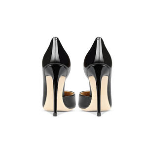 XINZI RAIN Big Size 46 scarpe con tacco <span class=keywords><strong>a</strong></span> pompa punta classica nero bianco pelle verniciata 8/10/12cm tacco <span class=keywords><strong>a</strong></span> <span class=keywords><strong>spillo</strong></span> da donna - Product Image 3