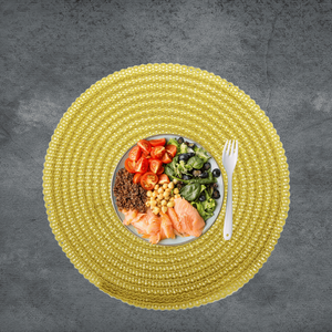 แผ่นรองโต๊ะหนังเทียมเกรดอาหารทำจาก PVC กันลวกสำหรับตกแต่งโต๊ะในครัว - Product Image 1