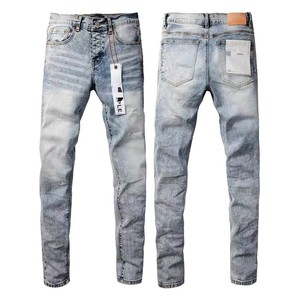 Jeans de Hombre Estilo Boyfriend de Cintura Media con Bordado High Street, Denim Ecológico Desgastado, Corte Holgado, Patrón 3D, Vintage y Elegante - Product Image 5