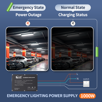 Module d'alimentation d'urgence en aluminium étanche 1000W, kit de driver LED d'urgence, certifié CE ROHS, directement de l'usine