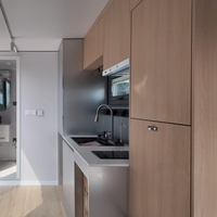 Maison préfabriquée en conteneur entièrement équipée et meublée, remorque personnalisée, mini-cabane mobile, assemblage modulaire, bureau Apple