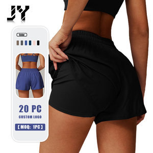Joyyoung, pantalones cortos transpirables <span class=keywords><strong>2</strong></span> <span class=keywords><strong>en</strong></span> <span class=keywords><strong>1</strong></span> para <span class=keywords><strong>mujer</strong></span>, pantalones deportivos atléticos, pantalones cortos de entrenamiento de gimnasio de tenis de secado rápido con bolsillos - Product Image 1