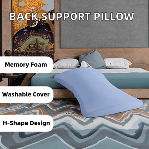 <span class=keywords><strong>Coussin</strong></span> orthopédique en mousse à mémoire de forme <span class=keywords><strong>Coussin</strong></span> de soutien lombaire pour les dormeurs latéraux/arrière/ventre Canapé-lit Soulagement de la douleur au cou - Product Image 2