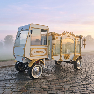 Nouvelle voiture funéraire électrique personnalisée, couleur sur mesure, charrette funéraire, remorque électrique antique, charrette funéraire blanche fermée - Product Image 1