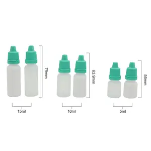 5ml 10ml 15ml 빈 작은 아이 드롭 Hdpe 의학 액체 Dropper 플라스틱 병 제조