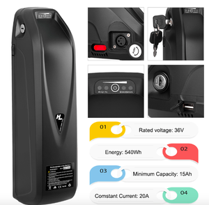 Аккумулятор для электровелосипеда, 48 В, 52 В, 13 А/ч, 15 А/ч, 17,5 А/ч, 20 А/ч, 48 В/20 А/ч - Product Image 3