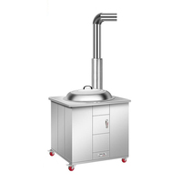 Casserole à soupe à bois pour usage domestique, nouveau modèle en acier inoxydable épaissi, brûleur unique, cuisinière extérieure sans fumée