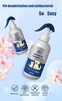 Spray désodorisant pour animaux de compagnie, parfum naturel biologique OEM, éliminateur de taches et d'odeurs, éliminateur d'odeurs d'urine d'animaux de compagnie