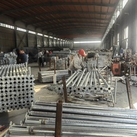 Accessoires d'étaiement en métal réglables légers et robustes pour la construction d'ateliers d'entrepôts de peinture simple d'échafaudage en acier