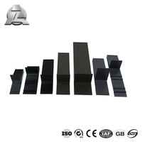 Profilé de seuil de fenêtre en aluminium noir pour façade extérieure, profilé de drainage d'eau