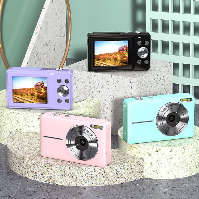 Professional Full HD CMOS Digital Camera with Face Detection Smile Capture Rechargeable Battery Compact Design