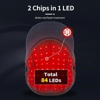 Casque de thérapie LED infrarouge sans fil pour la repousse des cheveux et la lutte contre la chute, portable, rechargeable sur batterie, pour usage domestique aux États-Unis