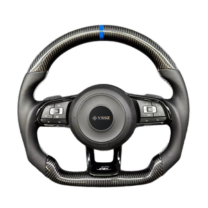 พวงมาลัยคาร์บอนไฟเบอร์อุปกรณ์เสริมสำหรับโฟล์คสวาเก้นกอล์ฟอุปกรณ์เสริมสำหรับรถยนต์ดัดแปลงรถยนต์ - Product Image 1