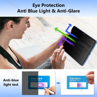 Film de protection d'écran anti-espions à 4 voies pour iPad 10e téléphone portable Ultra-mince, étanche, anti-éblouissement, avec lumière bleue, taille personnalisée