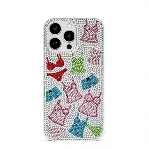 Funda de Teléfono Hecha a Mano con Cuentas y Bordado de Algodón de Sami Handicrafts, Patrón de Flores Coloridas, Color y Tamaño Personalizables, Forma Rectangular - Product Image 1