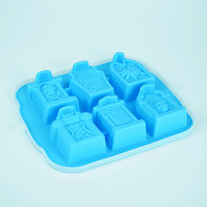 แม่พิมพ์ซิลิโคนรูปหลุมศพฮาโลวีน 6 ช่อง ขนาดใหญ่ พร้อมฝาปิด สำหรับทำช็อกโกแลต เกรดสำหรับอาหาร - Product Image 2