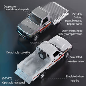 1/14 RC Pickup Truck Unidad trasera Off-Road Vehículos <span class=keywords><strong>de</strong></span> escalada Modelos clásicos Llevar coche <span class=keywords><strong>de</strong></span> carga con luces LED - Product Image 5