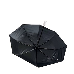 Paraguas Manual Plegable de Cinco Pliegues para Mujer, Portátil, Pequeño, de Doble Uso, 190T, 6 Varillas, con Protección UV de Goma Negra, Moderno, para Sol y Lluvia - Product Image 2