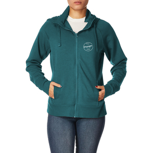 Sweat-shirt coupe régulière pour femmes Pulls en polaire Hiver 50 Coton 50 Polyester Veste pull solide à fermeture éclair pour femmes - Product Image 5