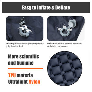 Rangement facile Tapis de <span class=keywords><strong>couchage</strong></span> à deux valves avec coussin d'air pliable à oreiller <span class=keywords><strong>intégré</strong></span> - Product Image 3