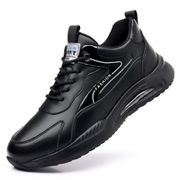 Chaussures de sport décontractées montantes élégantes pour hommes, en cuir véritable, tendance toutes saisons, semelle en caoutchouc