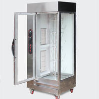 Machine de rôtissoire de poulet électrique d'acier inoxydable, machine verticale de gril de rôtissoire de poulet, rôtissoire de rôtissoire de broche