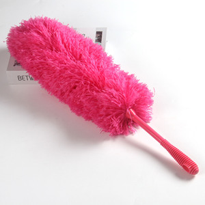 <b>Feather</b> <b>Duster</b> Flexible Threaded Handle Electrostatic Dust Removal Cleaning Tool Green Blue Color Options - Product Image 3