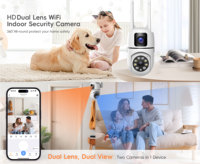 Caméra de sécurité ampoule sans fil WiFi PIX-LINK à prix usine, caméra de surveillance intérieure 2.4G à double objectif pour usage domestique